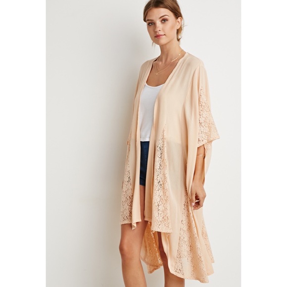beige kimono cardigan